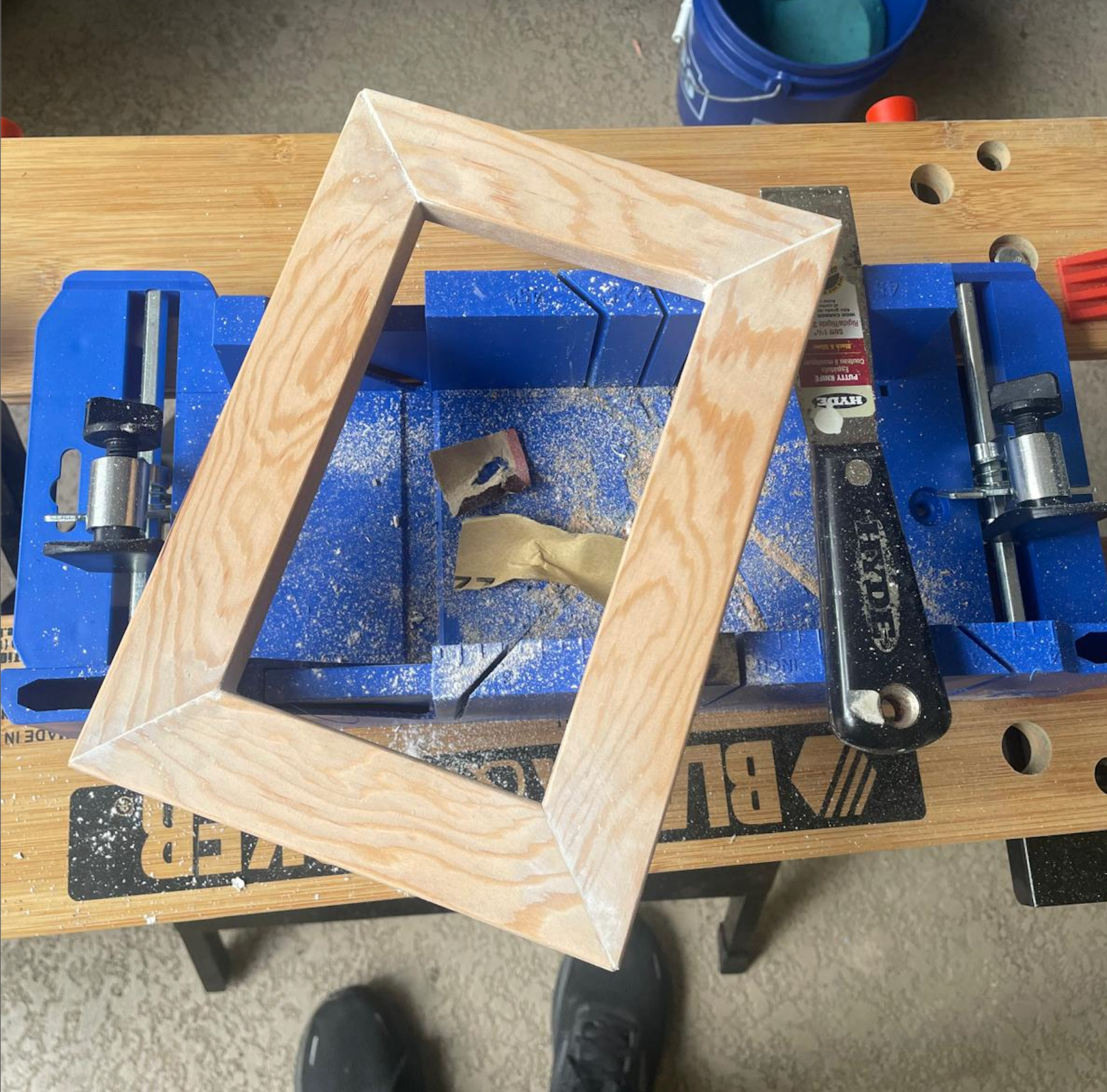 Building the wooden enclosure